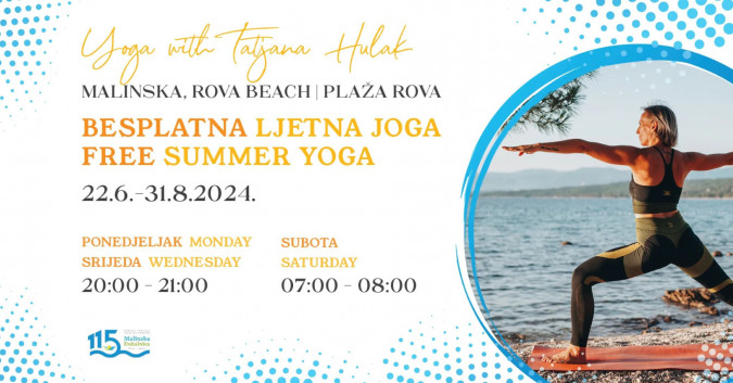 Free Yoga classes at  Rova Beach, Elle Apartments Malinska